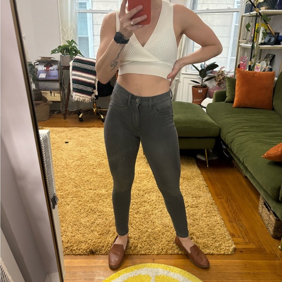 Banana Republic High Rise Skinny Gray Sz 4 27 Super Stretch Legging Jeans - Picture 8 of 9